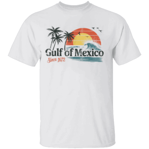 Gulf of Mexico Since 1672 Shirt Retro Vintage Beach T Shirt