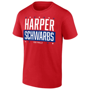 HARPER SCHWARBS FOR PHILLY SHIRT Bryce Harper, Kyle Schwarber, Philadelphia Phillies