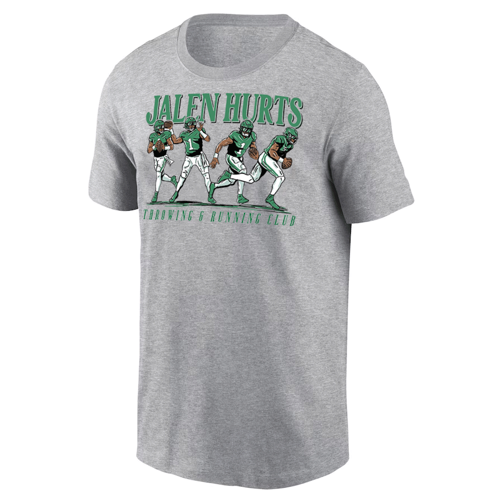 JH THROWING & RUNNING CLUB SHIRT Jalen Hurts, Super Bowl LIX Champions, Philadelphia Eagles JH THROWING & RUNNING CLUB SHIRT Jalen Hurts, Super Bowl LIX Champions, Philadelphia Eagles