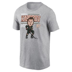 MINNESOTA HOCKEY CARICATURE SHIRT Kirill Kaprizov Minnesota Cartoon, Minnesota Wild