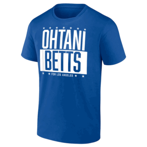 OHTANI BETTS FOR LOS ANGELES SHIRT Shohei Ohtani, Mookie Betts, Los Angeles Dodgers