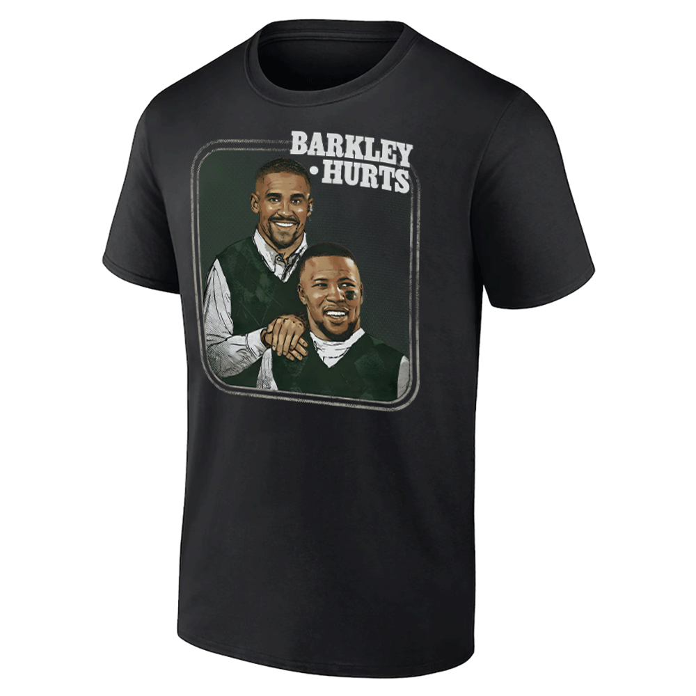 PHILADELPHIA STEP BROTHERS SHIRT Saquon Barkley, Jalen Hurts, Super Bowl LIX Champions, Philadelphia Eagles PHILADELPHIA STEP BROTHERS SHIRT Saquon Barkley, Jalen Hurts, Super Bowl LIX Champions, Philadelphia Eagles