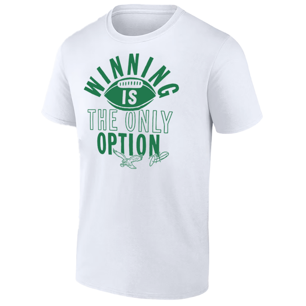 WINNING IS THE ONLY OPTION SHIRT Jalen Hurts, Super Bowl LIX Champions, Philadelphia Eagles WINNING IS THE ONLY OPTION SHIRT Jalen Hurts, Super Bowl LIX Champions, Philadelphia Eagles