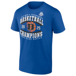 2025 ACC MEN'S TOURNAMENT BASKETBALL CHAMPIONS SHIRT Duke Blue Devils