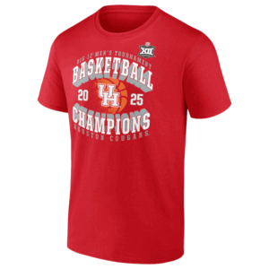 2025 Big 12 Men's Basketball Conference Tournament Champions Shirt Houston Cougars