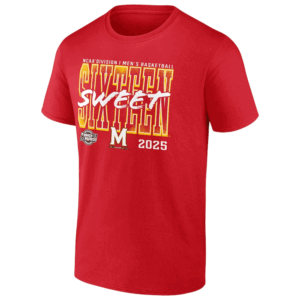 2025 NCAA Men's Basketball Tournament March Madness Sweet 16 Shirt Maryland Terrapins