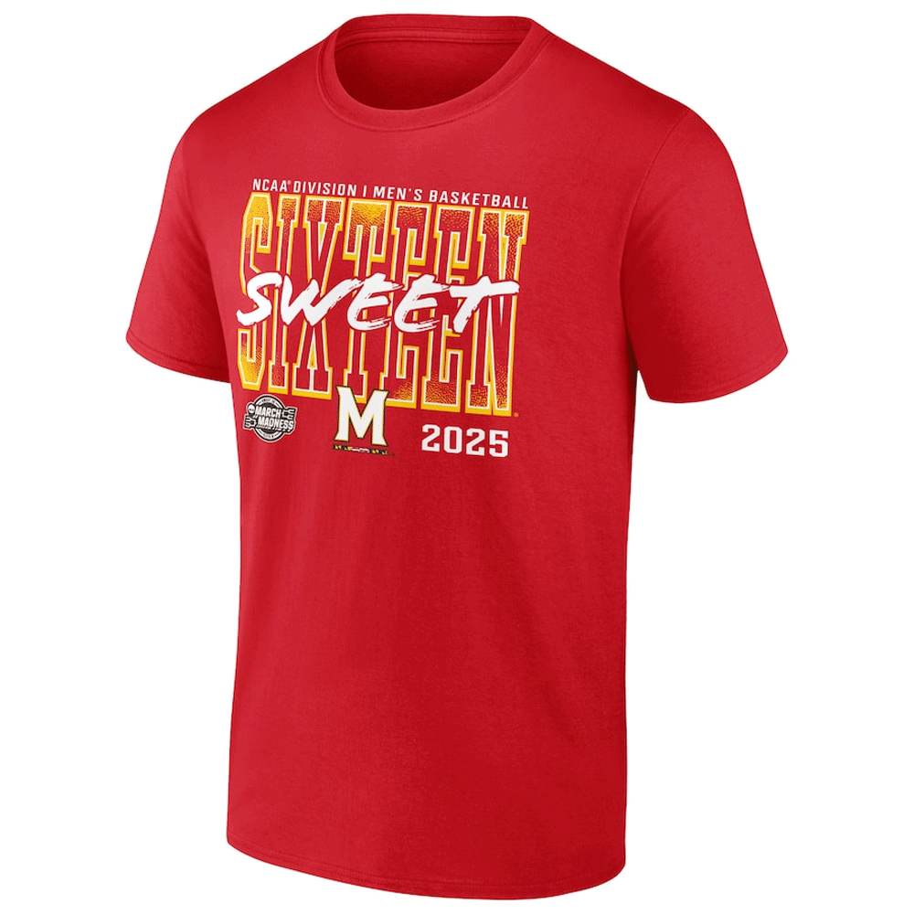 2025 NCAA Men's Basketball Tournament March Madness Sweet 16 Shirt Maryland Terrapins 2025 NCAA Men's Basketball Tournament March Madness Sweet 16 Shirt Maryland Terrapins