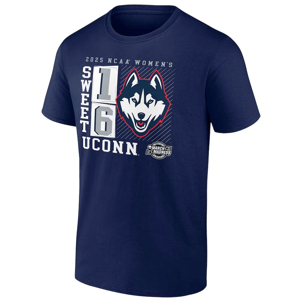 2025 NCAA Women's Basketball Tournament March Madness Sweet 16 Shirt UConn Huskies 2025 NCAA Women's Basketball Tournament March Madness Sweet 16 Shirt UConn Huskies