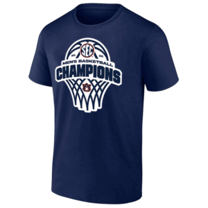 2025 SEC Men's Basketball Regular Season Champions Locker Room T Shirt Auburn Tigers