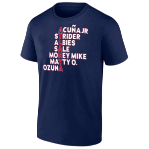 ATLANTA NAMES 2025 SHIRT Atlanta Baseball Player Name Tee, Baseball Fan Apparel, Atlanta Braves