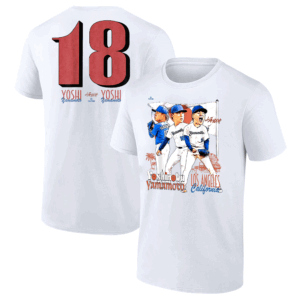 LA YOSHI #18 NAME & NUMBER SHIRT Yoshi Yamamoto, Los Angeles Dodgers