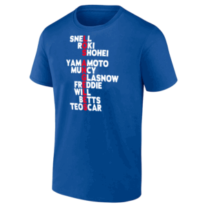 LOS ANGELES NAMES 2025 SHIRT Los Angeles Baseball Player Name Tee, Baseball Fan Apparel, Los Angeles Dodgers