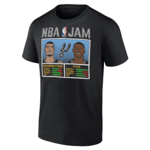 NBA Jam Spurs Wembanyama And Fox Shirt Victor Wembanyama, De'Aaron Fox, San Antonio Spurs