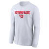NOTHING EASY SHIRT 2025 On Court Bench Long Sleeve T Shirt, Dayton Flyers