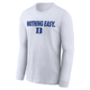 NOTHING EASY SHIRT 2025 On Court Bench Long Sleeve T Shirt, Duke Blue Devils