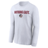 NOTHING EASY SHIRT 2025 On Court Bench Long Sleeve T Shirt, Florida State Seminoles