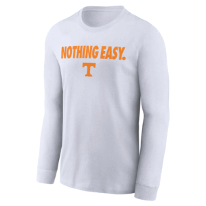 NOTHING EASY SHIRT 2025 On Court Bench Long Sleeve T Shirt, Tennessee Volunteers