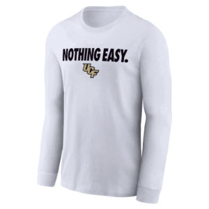 NOTHING EASY SHIRT 2025 On Court Bench Long Sleeve T Shirt, UCF Knights