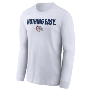 NOTHING EASY SHIRT 2025 On Court Bench Long Sleeve T Shirt, West Virginia Mountaineers, Gonzaga Bulldogs