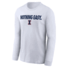 NOTHING EASY SHIRT 2025 On Court Bench Long Sleeve T Shirt,Illinois Fighting Illini