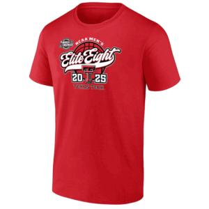 Retro Script 2025 Elite 8 Shirt 2025 March Madness, Texas Tech Red Raiders