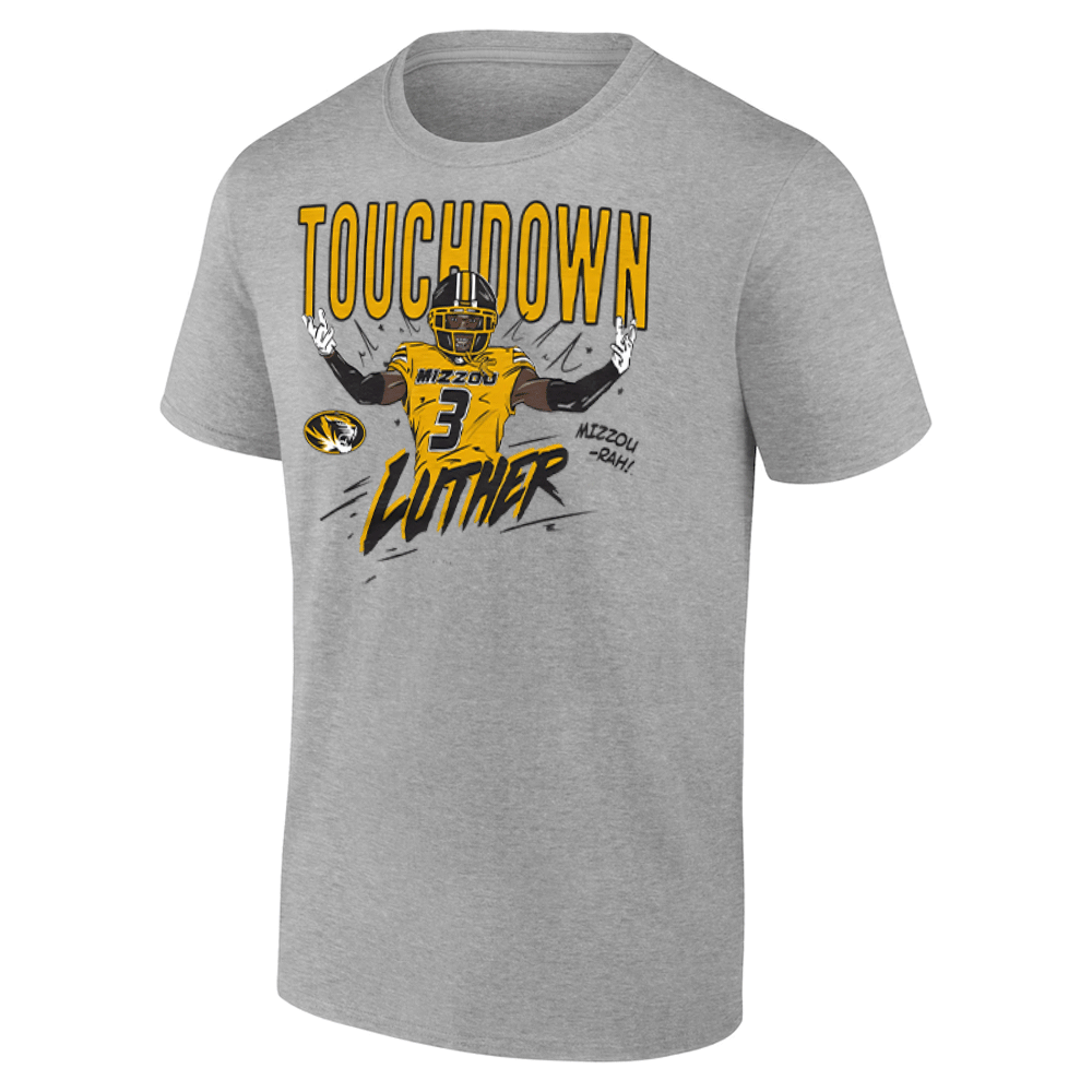 TOUCHDOWN LUTHER SHIRT Luther Burden III, Missouri Tigers TOUCHDOWN LUTHER SHIRT Luther Burden III, Missouri Tigers