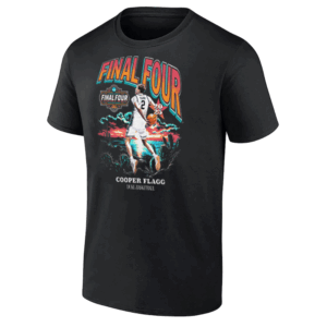 2025 FINAL FOUR SUNSET SHIRT Cooper Flagg, 2025 NCAA Men's Basketball Tournament March Madness Final Four Regional Champions, Duke Blue Devils