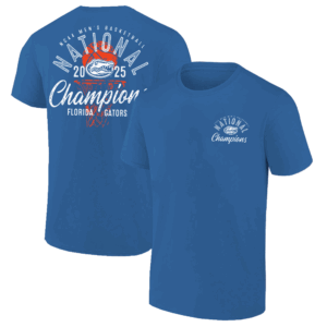 2025 NATIONAL CHAMPIONS FRONT & BACK SHIRT 2025 NCAA Men's Basketball National Champions, Florida Gators