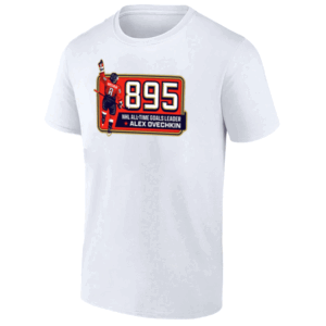 895 SLIDE NHL ALL TIME GOALS LEADER SHIRT Alex Ovechkin, Washington Capitals