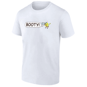 BOOTY SHIRT Funny Spongebob, Cartoon Network × Nickelodeon × Vintage W