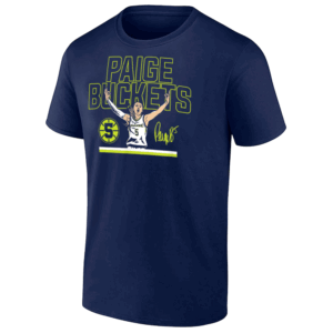 BUCKETS STRIPE SHIRT Paige Bueckers x Dallas Wings Basketball Tee Women’s Hoops Fan Favorite, navy Tee