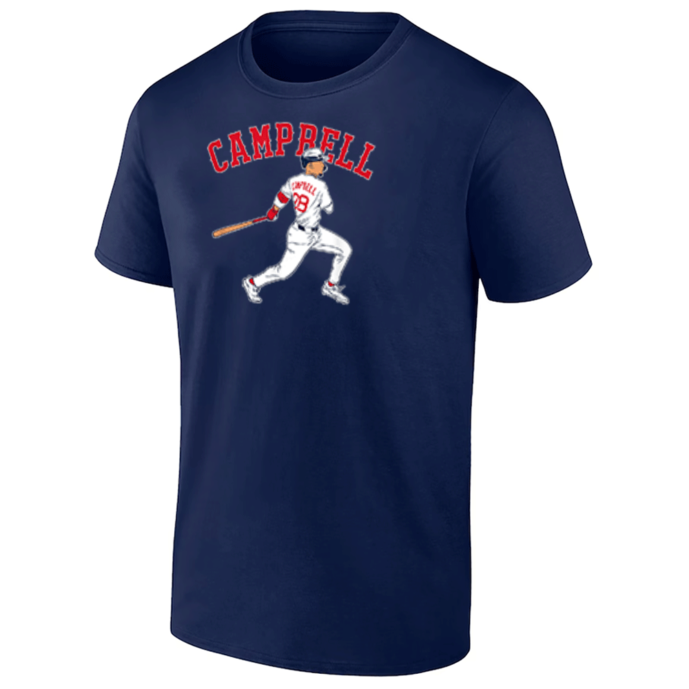 CAMPBELL SLUGGER SWING SHIRT Kristian Campbell, Boston Red Sox CAMPBELL SLUGGER SWING SHIRT Kristian Campbell, Boston Red Sox