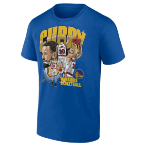 Curry Collage Shirt – Vintage NBA Tee Golden State Warriors Stephen Curry, Royal