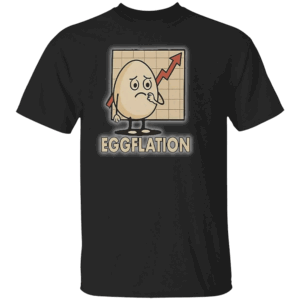 Eggflation Shirt Funny Egg Inflation Satire Tee, Economic Humor Apparel