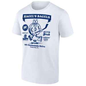 HAGEL'S BAGELS SHIRT Brandon Hagel, Tampa Bay Lightning