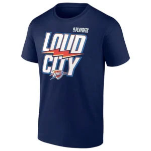 LOUD CITY SHỈT 2025 NBA Playoffs Loud City Slogan, Oklahoma City Thunder