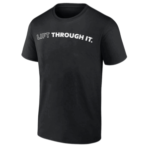 Lift Through It T Shirt Retro Gym Motivation Tee B