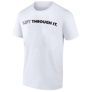 Lift Through It T Shirt Retro Gym Motivation Tee W