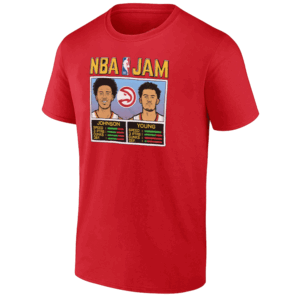 NBA Jam Hawks Johnson And Young Shirt Jalen Johnson and Trae Young, Atlanta Hawks