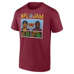 NFL Jam Commanders Daniels And Samue Shirt Jayden Daniels and Deebo Samuel, Washington Commanders