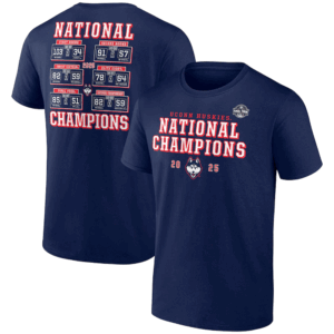 National Champions Schedule Shirt 2025 NCAA Women's Basketball National Champions, UConn Huskies