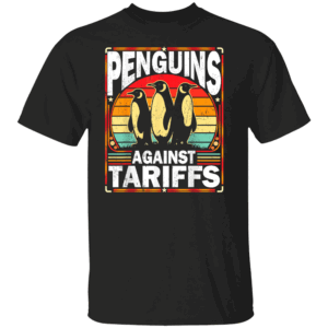 PENGUINS AGAINST TARIFFS VINTAGE SHIRT Penguins Anti Trump