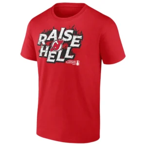 RAISE HELL SHIRT 2025 Stanley Cup Playoffs Slogan, New Jersey Devils