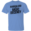 Radicalized By Basic Decency T Shirt Funny Social Democracy Political Tee