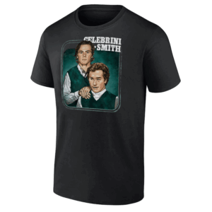 SAN JOSE STEP BROTHERS SHIRT Macklin Celebrini & Will Smith, San Jose Sharks