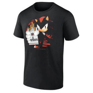 SHADOW SMOKING THIS POWER CHANGES ME SHIRT Sonic the Hedgehog, Marlboro X Shadow