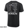 The Devil Saw Me with My Head Down and Thought He’d Won Until I Said AMEN Shirt Knight of Faith Christian Warrior Tee