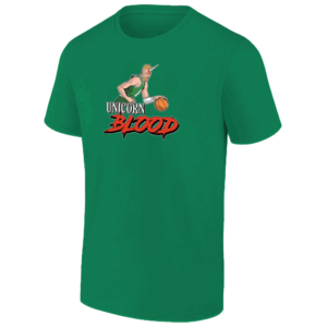 UNICORN BLOOD SHIRT 2025 NBA Playoffs, Kristaps Porzingis, Boston Celtics