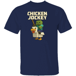 Vintage Chicken Jockey Shrit Funny Minecraft Inspired Chicken Rider Shirt