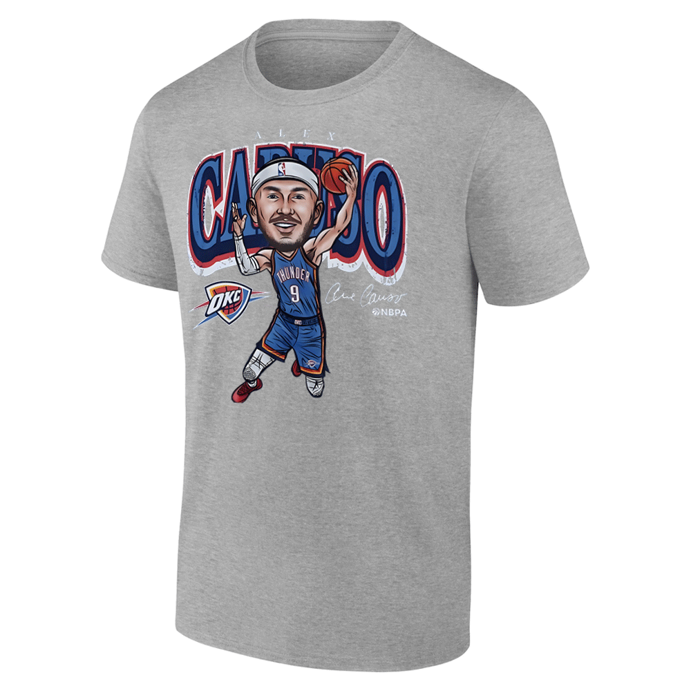 ALEX CARUSO OKC CARTOON SHIRT 2025 NBA Playoffs, Alex Caruso Oklahoma City Thunder G ALEX CARUSO OKC CARTOON SHIRT 2025 NBA Playoffs, Alex Caruso Oklahoma City Thunder G